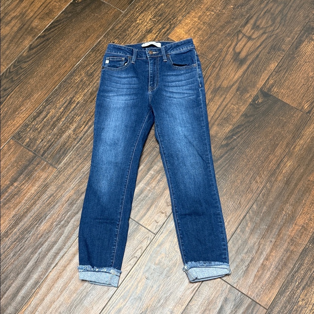 Signature Dark Blue Ankle Jeans